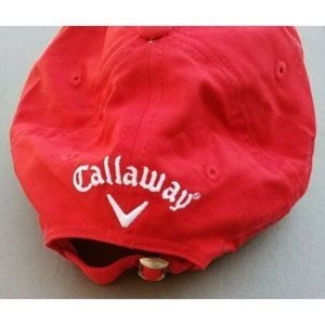 Callaway Golf Hat Cap Logo Red